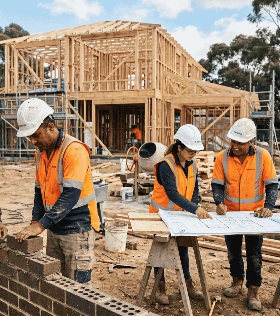 Chhina Homes construction team on site